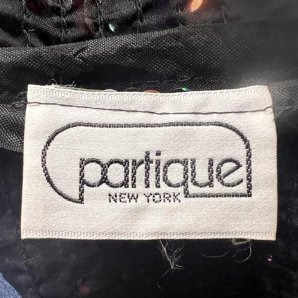 Vintage Partique New York Sequin Party Blouse ILGWU Union Made USA 80s Disco Top - Picture 4 of 6